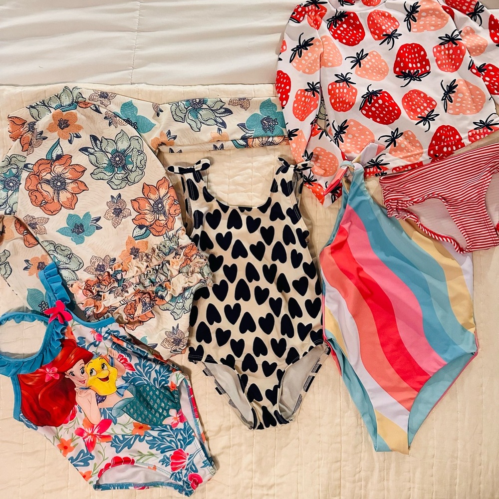 LOT of 4T Girls Swimsuits